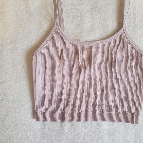 Cropped Ribbed Tank Top - Picture 2 of 6